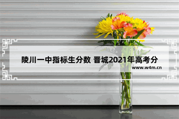 陵川一中指标生分数 晋城2021年高考分数线