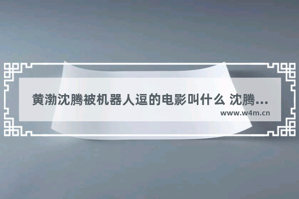 黄渤沈腾被机器人逗的电影叫什么 沈腾跟黄渤最新电影叫什么名字来着