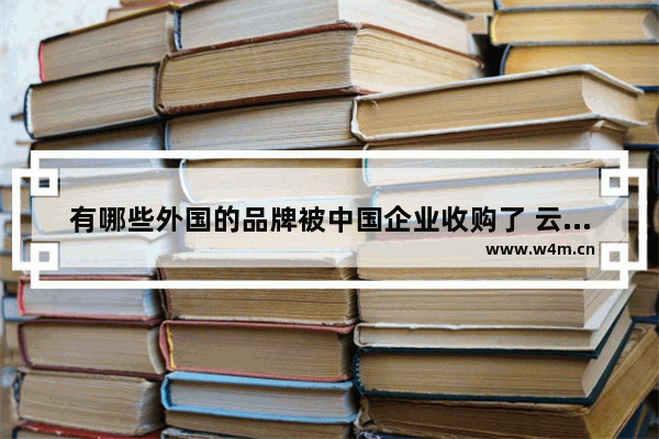 有哪些外国的品牌被中国企业收购了 云南三笑高考分数线预测