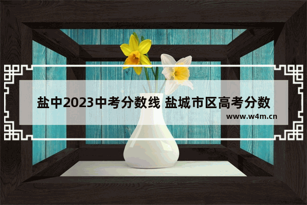 盐中2023中考分数线 盐城市区高考分数线