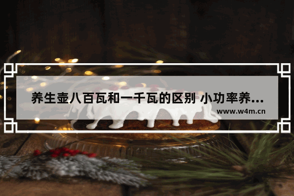 养生壶八百瓦和一千瓦的区别 小功率养生壶测评结果查询