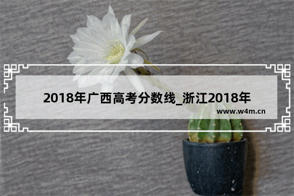 2018年广西高考分数线_浙江2018年高考录取分数线