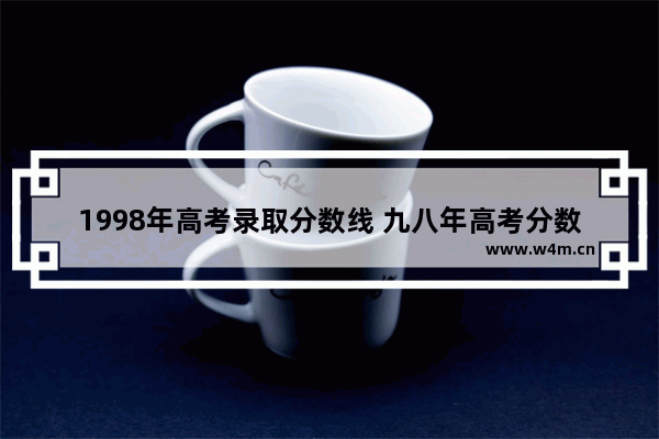 1998年高考录取分数线 九八年高考分数线