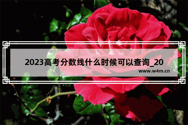 2023高考分数线什么时候可以查询_2023年技能高考什么时候出分数线