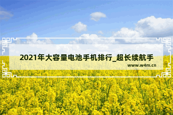 2021年大容量电池手机排行_超长续航手机前十名8000毫安