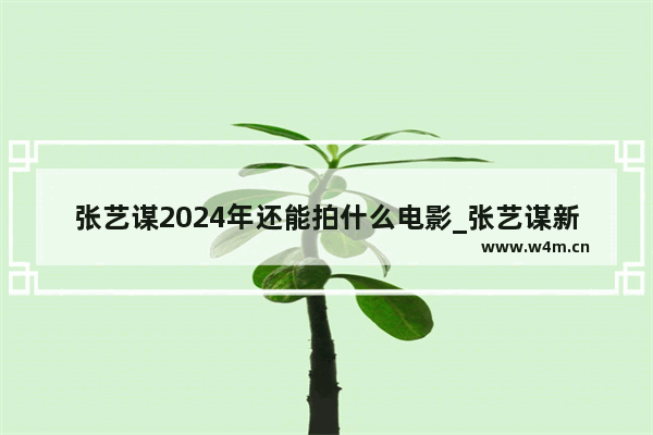 张艺谋2024年还能拍什么电影_张艺谋新电影口碑