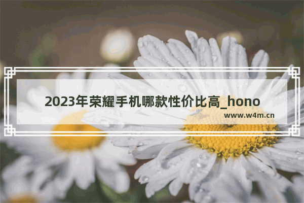 2023年荣耀手机哪款性价比高_honor荣耀所有型号