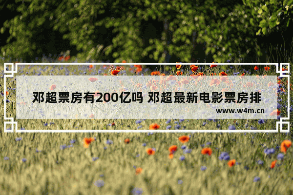 邓超票房有200亿吗 邓超最新电影票房排行榜前十名