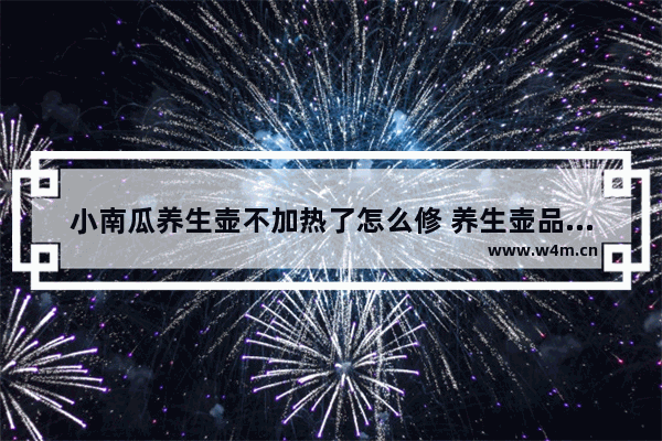 小南瓜养生壶不加热了怎么修 养生壶品牌小南瓜