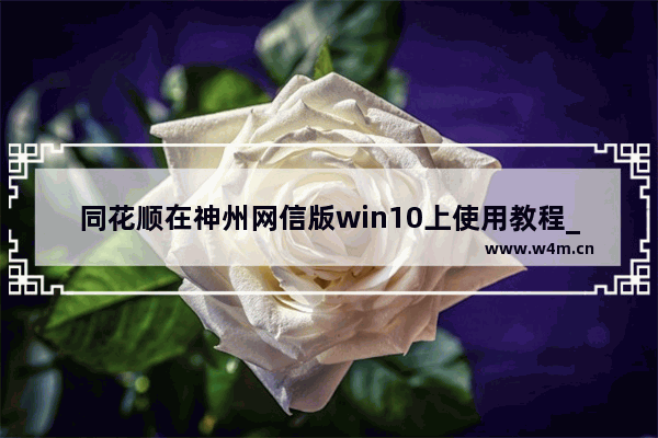 同花顺在神州网信版win10上使用教程_同花顺买卖快捷键是哪个