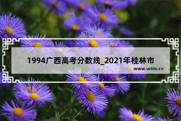 1994广西高考分数线_2021年桂林市中考各科分数线划分