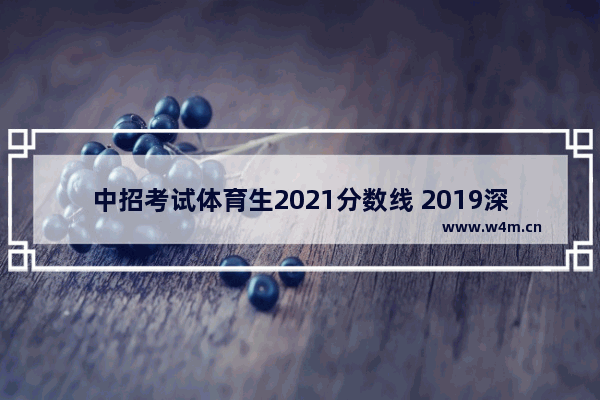 中招考试体育生2021分数线 2019深圳市高考分数线