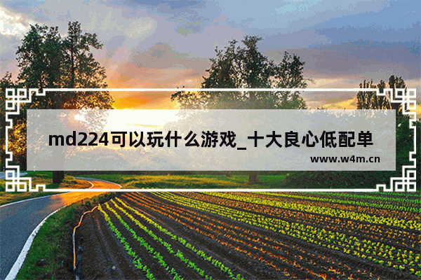 md224可以玩什么游戏_十大良心低配单机游戏steam