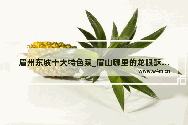 眉州东坡十大特色菜_眉山哪里的龙眼酥好吃