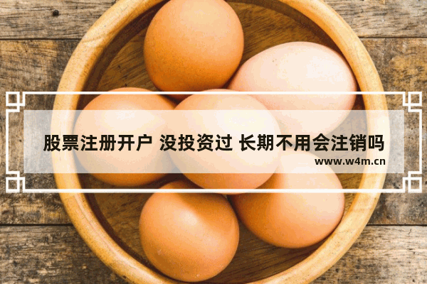 股票注册开户 没投资过 长期不用会注销吗_不炒股了 账户要销户吗