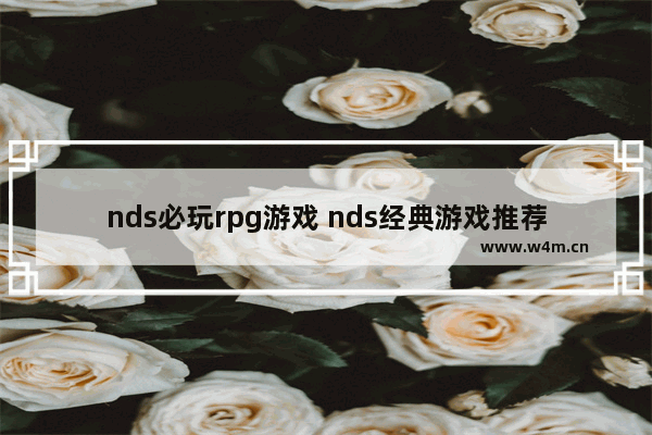 nds必玩rpg游戏 nds经典游戏推荐