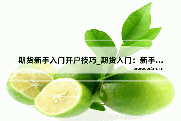 期货新手入门开户技巧_期货入门：新手怎样买期货