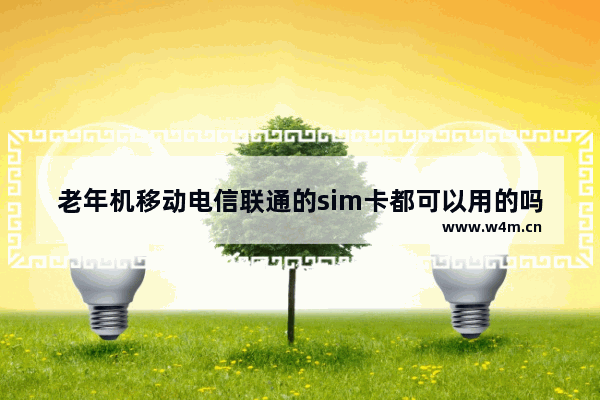 老年机移动电信联通的sim卡都可以用的吗_移动手机可以用联通大王卡吗