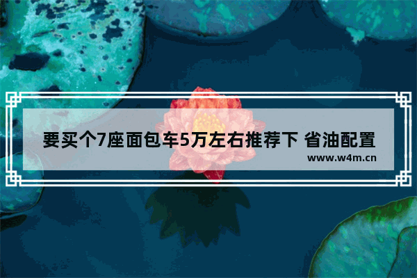 要买个7座面包车5万左右推荐下 省油配置高_5万左右省油新车推荐车型有哪些呢