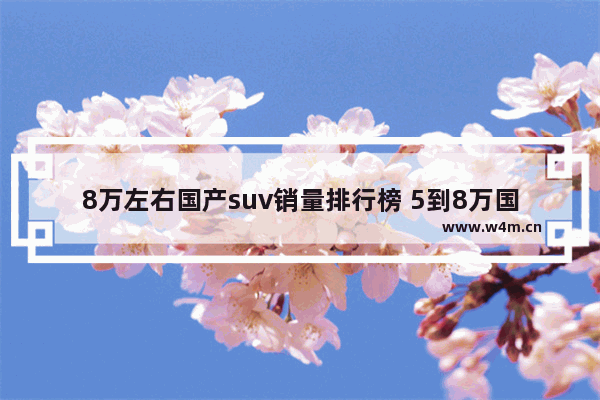 8万左右国产suv销量排行榜 5到8万国产新车推荐哪款车型好点