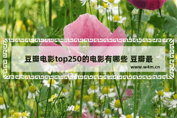 豆瓣电影top250的电影有哪些 豆瓣最新电影排行前十排名表