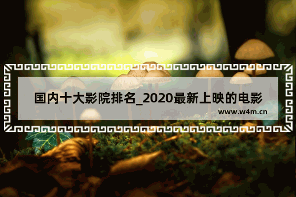 国内十大影院排名_2020最新上映的电影私人影院推荐