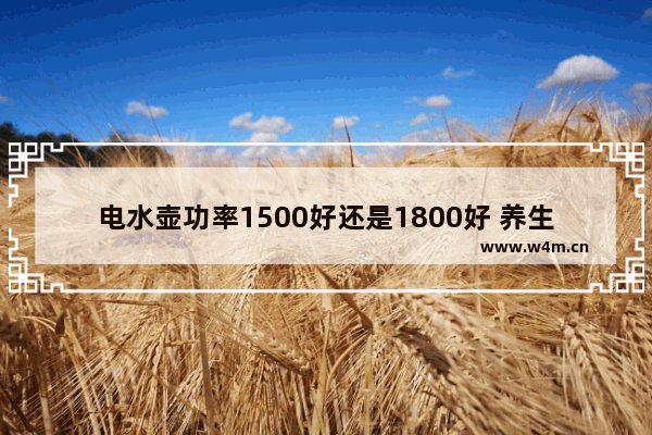 电水壶功率1500好还是1800好 养生壶多大瓦数合适