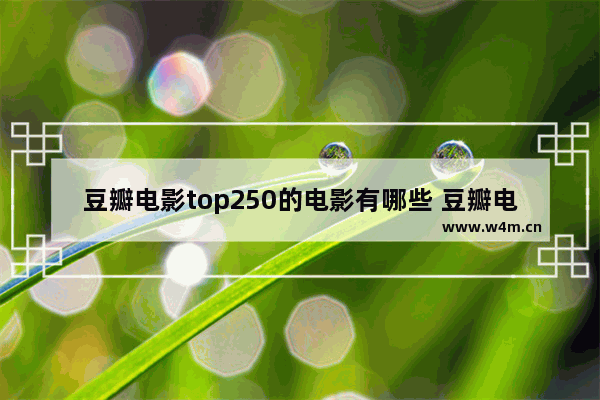 豆瓣电影top250的电影有哪些 豆瓣电影评分最新电影排名榜单前十