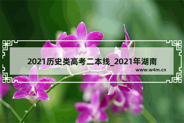 2021历史类高考二本线_2021年湖南省高考文理本科各多少分