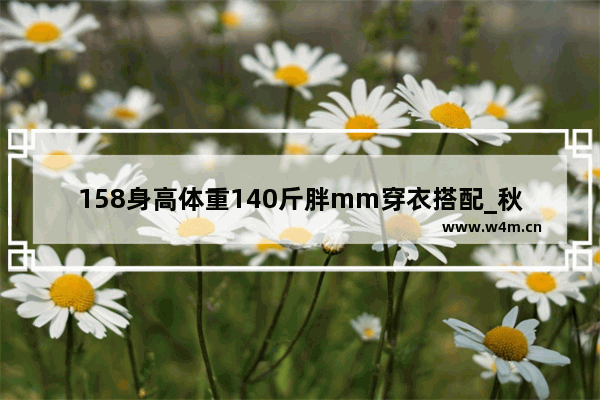 158身高体重140斤胖mm穿衣搭配_秋季穿搭 怎么搭配才时尚有范儿