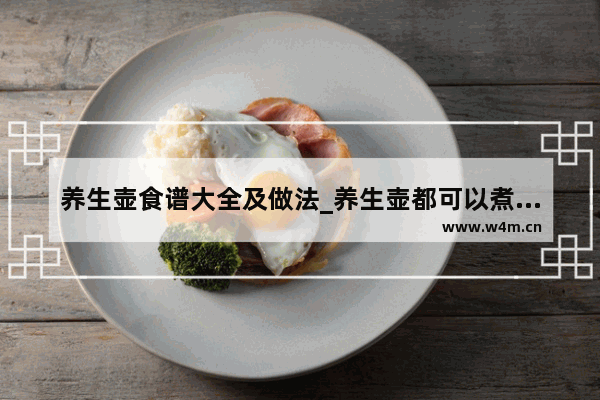 养生壶食谱大全及做法_养生壶都可以煮什么