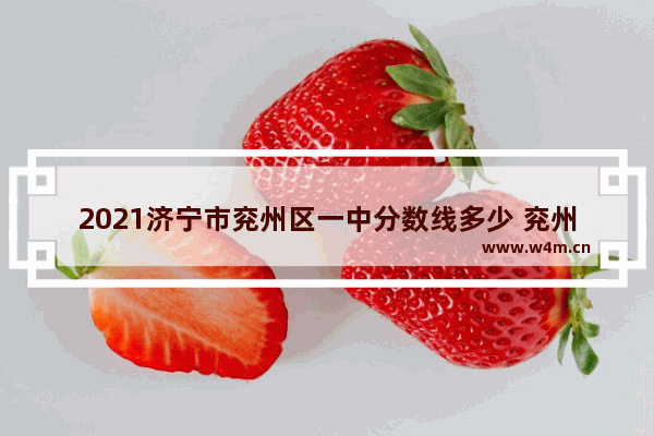 2021济宁市兖州区一中分数线多少 兖州区美术高考分数线