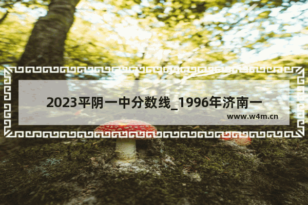 2023平阴一中分数线_1996年济南一中录取分数