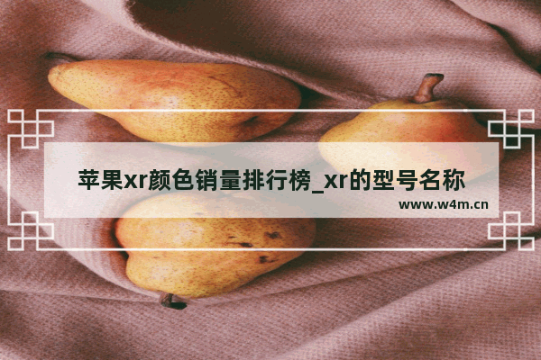 苹果xr颜色销量排行榜_xr的型号名称