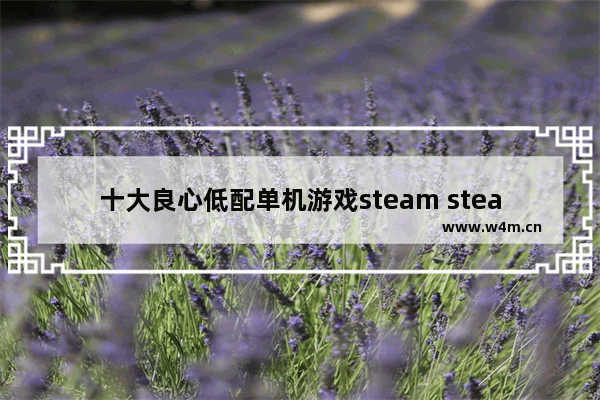 十大良心低配单机游戏steam steam100元内的游戏推荐