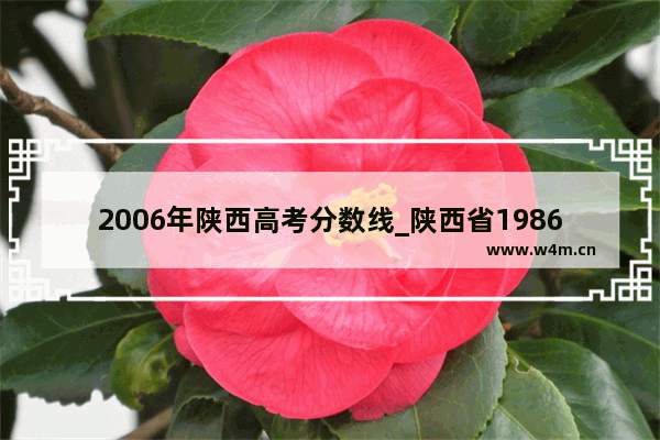 2006年陕西高考分数线_陕西省1986年高考分数线