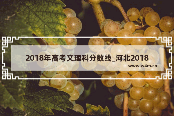 2018年高考文理科分数线_河北2018年高考录取分数线