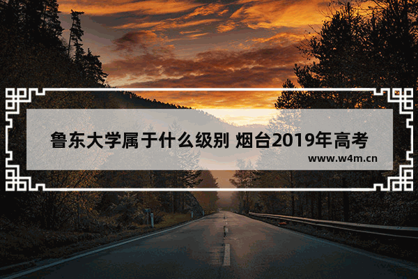 鲁东大学属于什么级别 烟台2019年高考分数线