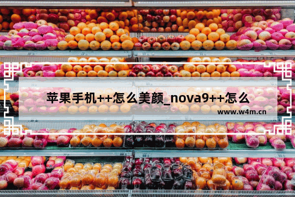 苹果手机++怎么美颜_nova9++怎么美颜