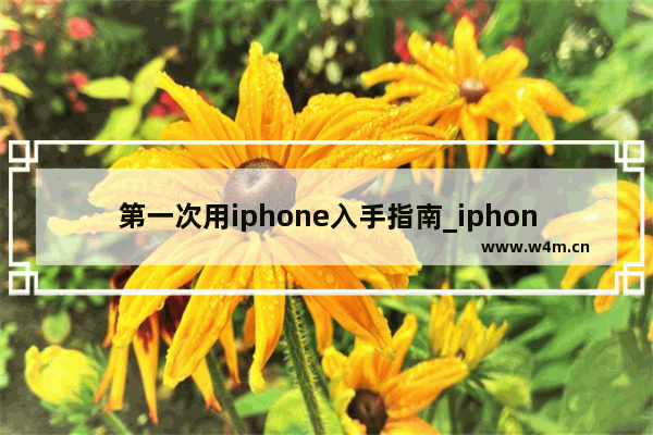 第一次用iphone入手指南_iphone新手入手注意事项