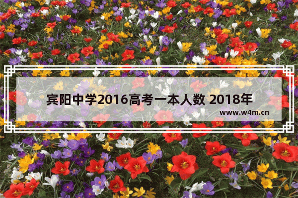 宾阳中学2016高考一本人数 2018年宾阳高考分数线