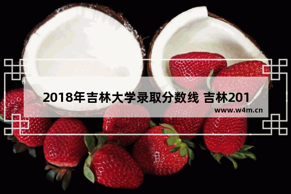 2018年吉林大学录取分数线 吉林2019年高考分数线