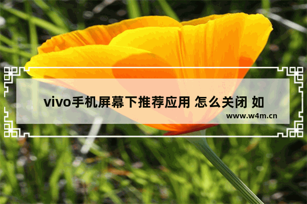 vivo手机屏幕下推荐应用 怎么关闭 如何删除手机推荐应用内容vivo