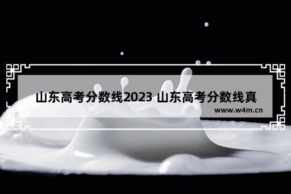 山东高考分数线2023 山东高考分数线真高吗