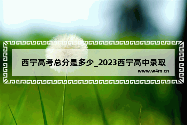 西宁高考总分是多少_2023西宁高中录取分数线会变高吗