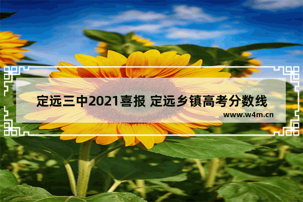 定远三中2021喜报 定远乡镇高考分数线高吗