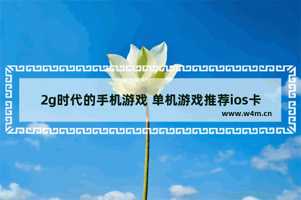 2g时代的手机游戏 单机游戏推荐ios卡牌手游