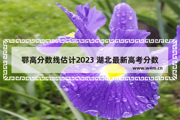 鄂高分数线估计2023 湖北最新高考分数线预估