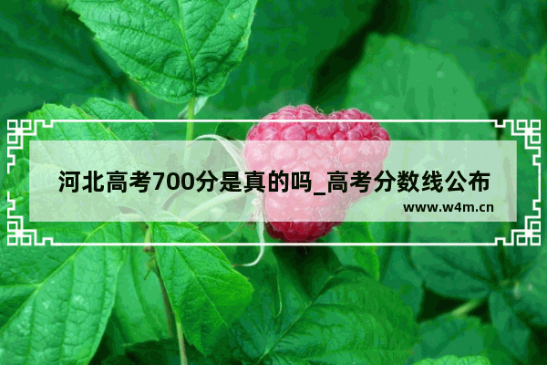 河北高考700分是真的吗_高考分数线公布之后的朋友圈文案