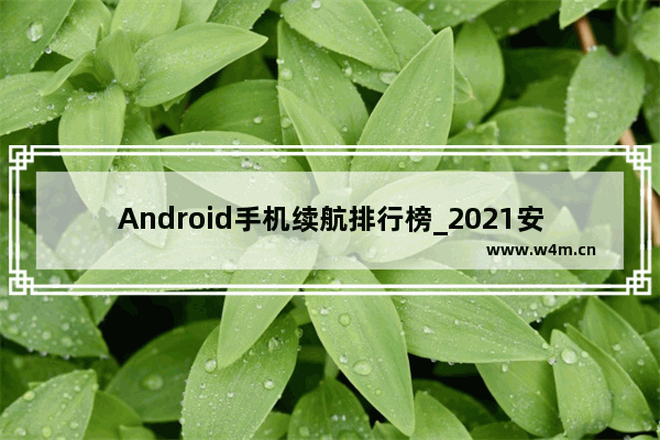 Android手机续航排行榜_2021安卓手机排名前十